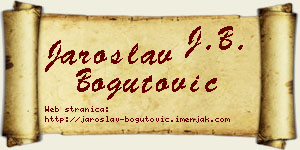 Jaroslav Bogutović vizit kartica